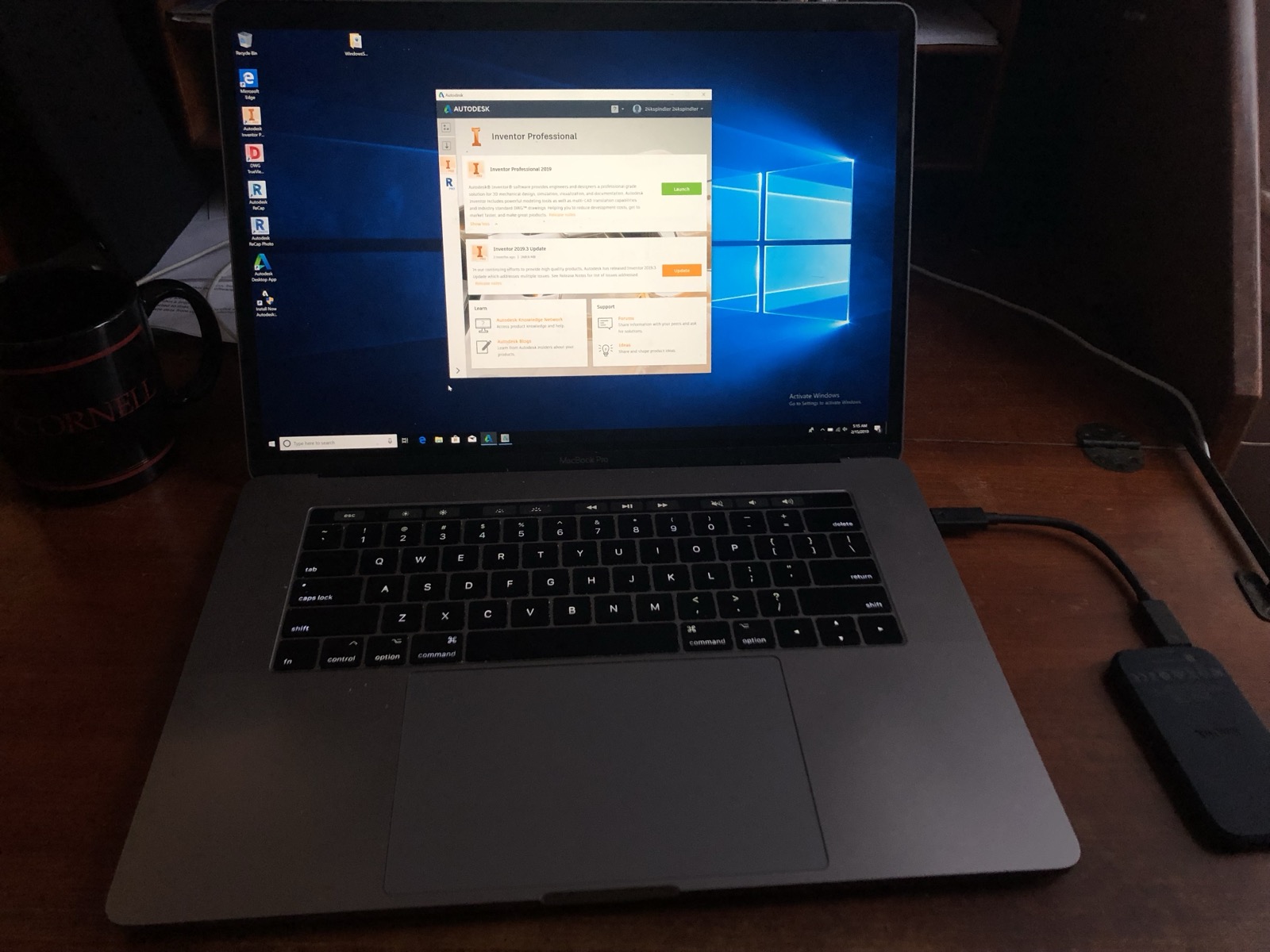 Installing AutoDesk Inventor on my MacBook Pro