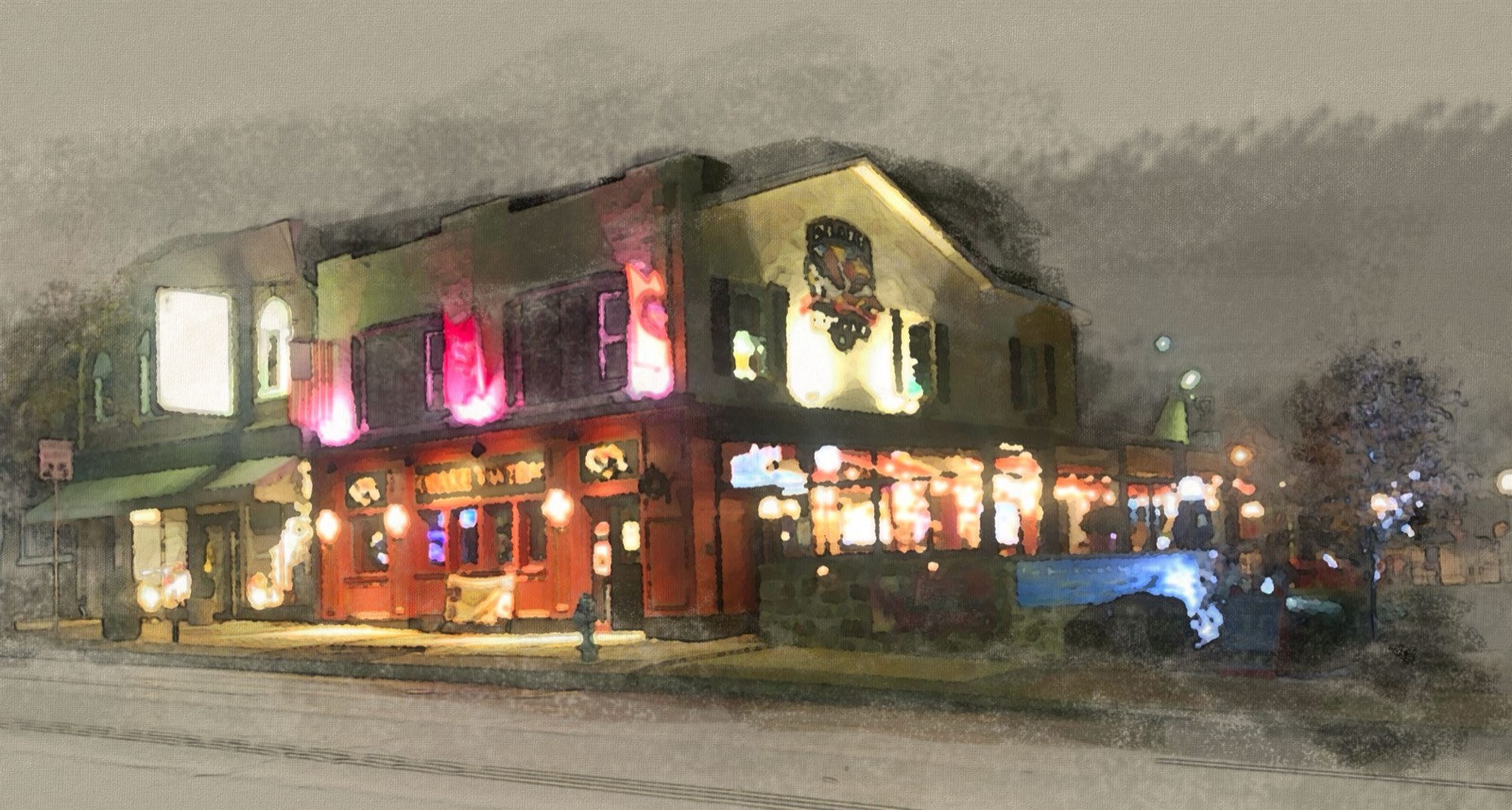 A night walk in Jenkintown