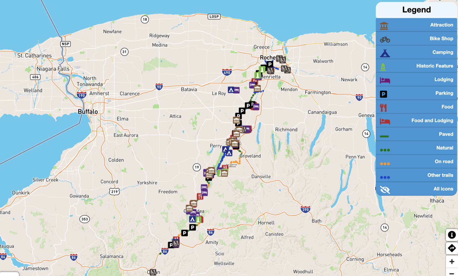 Draft trail map